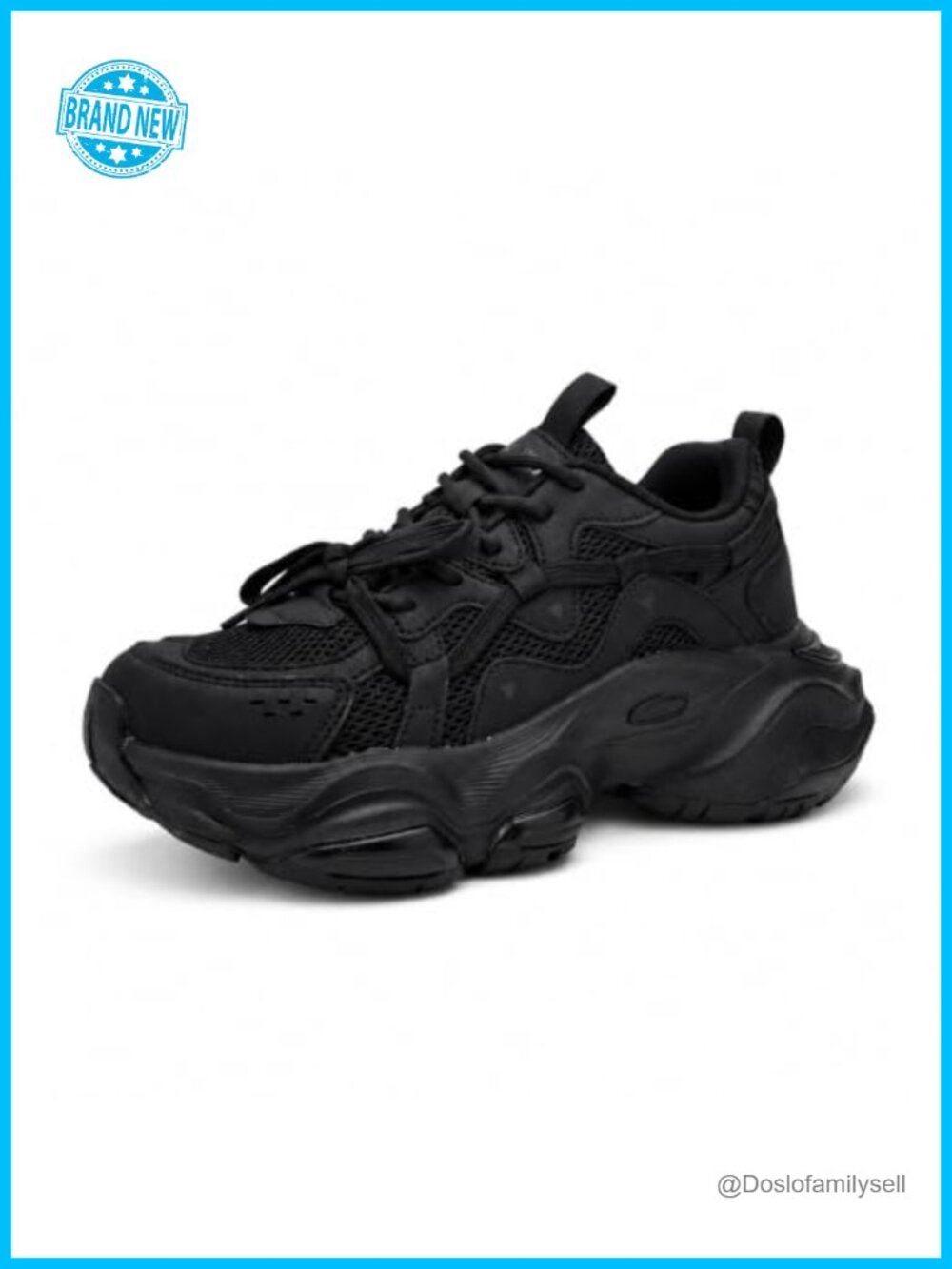 Chunky Platform Sneakers Breathable Mesh Non Slip Cushioned Walking Shoes